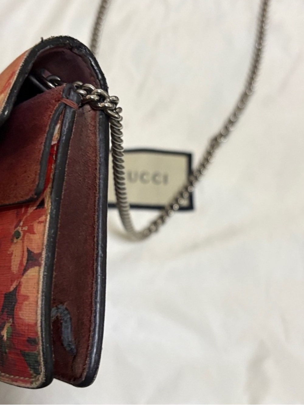 GG Supreme Monogram Blooms Super Mini Dionysus Shoulder Bag Beige Multicolor - Picture 12 of 16
